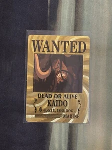 Kaido One Piece Wanted Poster Goldkarte - Bild 1 von 2