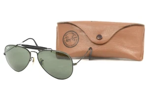 Vintage Bausch Lomb B&L Ray Ban Outdoorsman Black Sunglasses Made in USA 58mm 14 - Picture 1 of 5