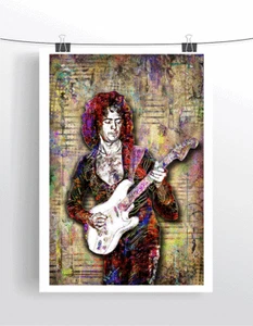 Ritchie Blackmore Deep Purple 24x36in Poster, Deep Purple Music Art Free Ship US - Picture 1 of 5