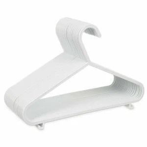 80 x BABY CHILDREN KIDS PLASTIC HANGERS CLOTHES CLOTH PLASTIC COAT HANGERS WHITE - Picture 1 of 11