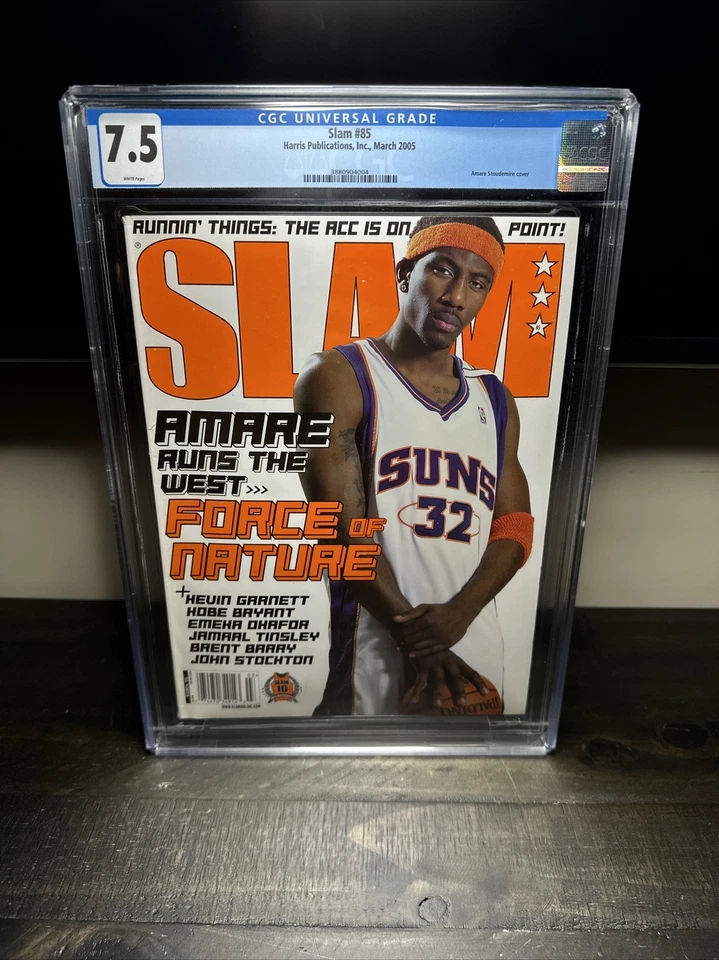 CGC 7.5 EDICIÓN QUIOSCO Slam Magazine (original)-Amare Stoudemire-marzo 2005 Foto 1 de 1
