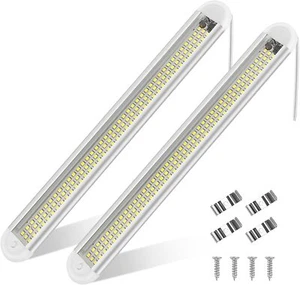 2x 120 LED Interior Light Bar Strip Light Bright White with ON/OFF Switch 12-85V - Bild 1 von 7