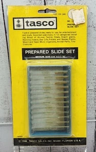 Vintage 1968 Tasco Prepared Slide Sets Mikroskop Zubehör Japan NOS  - Bild 1 von 8