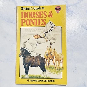SPOTTER'S GUIDE TO HORSES & PONIES by J. Spector - Vtg 1980 Usborne Pocketbooks - Picture 1 of 8