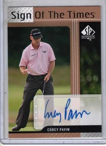 2012 UD SP Authentic PGA golf Corey Pavin Sign of the Times auto card #ST-CP - Picture 1 of 2