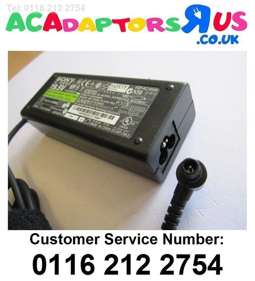 GENUINE LAPTOP CHARGER FOR SONY VAIO SVF1421S1EW SVT14124CXS SVF15A1C5ER - Image 1 of 1