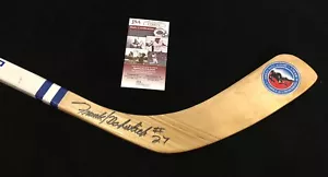 Frank Mahovlich Signed Toronto Maple Leafs Hall Of Fame Stats Stick JSA CC04374 - Picture 1 of 3