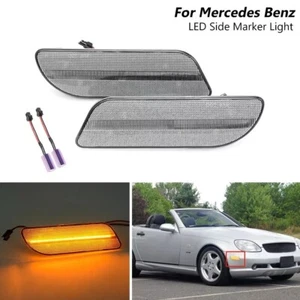 LED Bumper Side Marker Light for 98-04 Mercedes Benz SLK-Class CLK320 R170 W208 - Picture 1 of 8