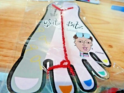 5 PULSERAS AL TOBILLO SANDALIA DESCALZA CORREA PUNTA CUENTAS ROJAS CIERRE PLAYA BODA Foto 1 de 4