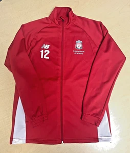 New Balance Men Red Soccer Liverpool International Academy Zip Jacket Coat-Small - Picture 1 of 6