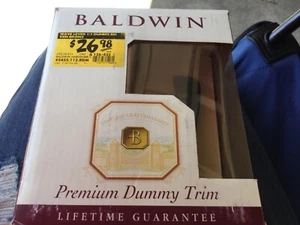 Baldwin Premium Wave Lever Half Dummy RH Venetian Bronze Solid Core Brass Handle - Picture 1 of 4