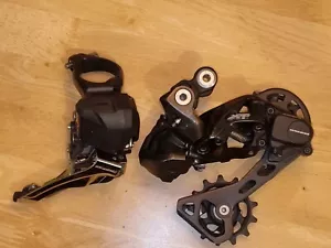 Shimano MTB Di2 RD-M8050-GS Set Front And Rear 11 Speed - Picture 1 of 6