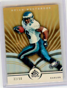 2005 Reflections Gold Brian Westbrook #74 32/50 PHILADELPHIA EAGLES - Picture 1 of 2