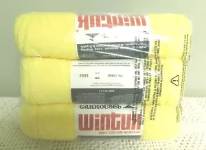 Vintage Carrousel Wintuk Orlon Acrylic Knitting Worsted Weight Yarn Lemon (5) - Picture 1 of 3