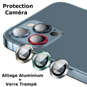 Protection Caméra Objectif Alu + Verre iPhone 16 15 14 13 12 Mini 11 Pro + Max - Photo 1 sur 191