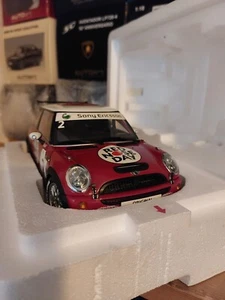 1/18 Kyosho Mini John Cooper works Challenge Red Nose R53 RARE - Picture 1 of 8