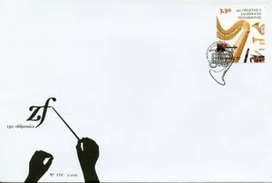 Croatia Music Stamps 2021 FDC Zagreb Philharmonic Orchestra 150th Anniv 1v Set - Picture 1 of 1