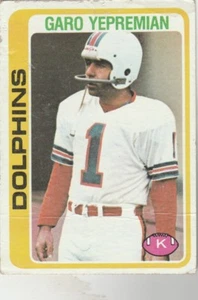 FREE SHIPPING-POOR-1978 Topps #425 Garo Yepremian DOLPHINS - Picture 1 of 1