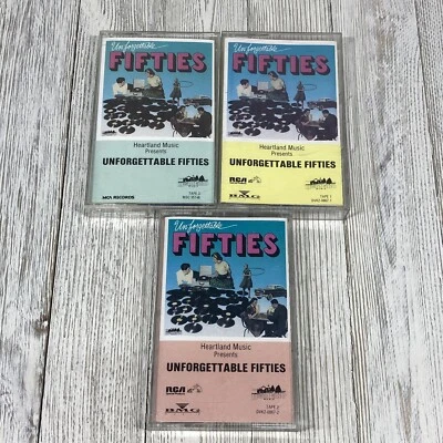 Unforgettable Fifties 1-3 Cassette 1988 Heartland Music Various Artist - Image 1 of 4