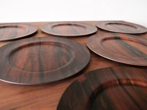 Mid Century Danish Sperrholz Palisander Servierplatten Retro Vintage 2 - Bild 1 von 9