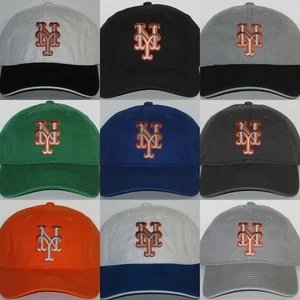New York Mets Polo Style Cap ⚾️Hat ⚾️CLASSIC MLB PATCH/LOGO ⚾12 COOL COLORS ⚾NEW - Picture 1 of 15