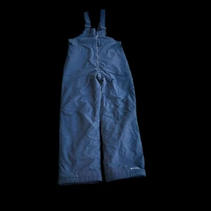 Columbia Snow Pants Kids Large Blue Outdoor Shoulder Straps Zipper Overalls - Picture 1 of 10