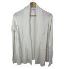 Jams World Cotton Cardigan Kimono Cover Up Solid White Jersey Knit Small Jw23229