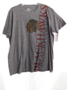 Blackhawks Tshirt Chicago Blackhawks grau Levelwear Shirt Gr. XXL Neu mit Etikett - Bild 1 von 9