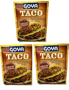 Goya - Taco Authentic Latino Seasoning Mix, Onion & Paprika - 1.25 oz. - 3 Pack - Picture 1 of 3