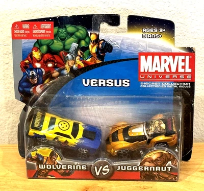 New 2011 MOC Maisto Versus Marvel Universe Wolverine vs Juggernaut Diecast Cars - Image 1 of 4
