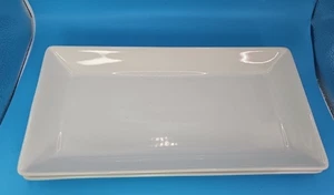 Set of 2 White Dinner or Serving Plates Restaurant Ware 11x6x1" - Picture 1 of 9