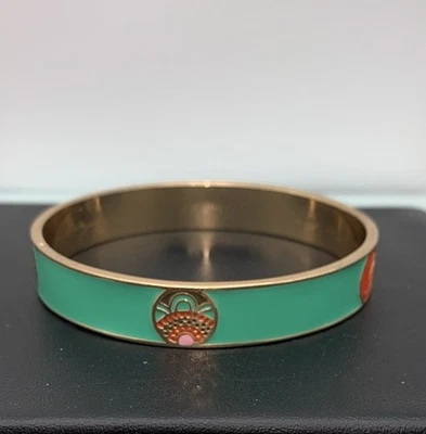 Pulsera Esmaltada Vera Bradley “You Are My Sunshine” Tono Dorado Verde Azulado Aqua Foto 1 de 4
