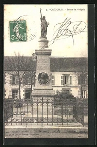 CPA Cleguerec, Statue von Pobeguin - Bild 1 von 2