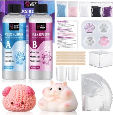 LET'S RESIN Flüssigsilikon für Squishy Maker, 16oz Super Soft  - Bild 1 von 4