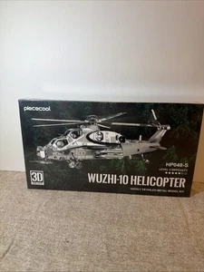 piececool 3d metal puzzle Wuzhi-10 Helicopter Hp048-s Level 5 Difficulty - Picture 1 of 5