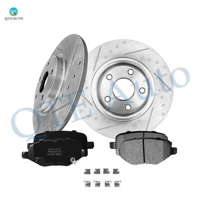 6 rotores de freno traseros perforados 328 mm-pastilla de freno para Chrysler Town & Country 2015 2016 Foto 1 de 4