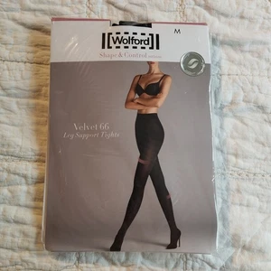 Collant Wolford Antracite Forma e Controllo Velluto 66 Supporto Gambe M - Foto 1 di 5