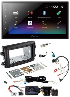 Pioneer USB Bluetooth DAB 2DIN Lenkrad Autoradio für Fiat Ducato Serie 8 ab 2021 - Bild 1 von 4