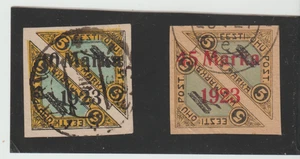 Estonia Scott #C4 e C6 triangoli usati posta aerea CV$235,00 - Foto 1 di 1