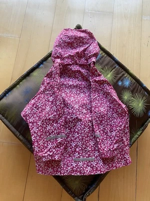 Leichte Mädchen-Regen-Jacke Gr. 86/92 Impidimpi Pink Druck Bonbon o. Kapuze Top* - Bild 1 von 4