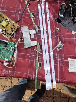 Carte Vidéo + Carte d'alimentation + Carte TCon+ Rampes Led TV Philips  - Photo 1/4
