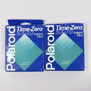 Lot Of 2 - Polaroid Time Zero SX-70 Instant Film 10 Picture Pack EXPIRED 12/97 - Picture 1 of 6
