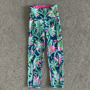 Leggings Lilly Pulitzer UPF 50+ Weekender 21" a vita alta taglia XXS - Foto 1 di 8