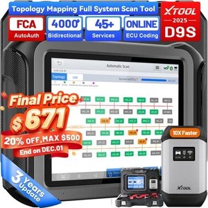 2025 XTOOL D9S Online ECU Coding Car Full System Diagnostic Scanner 45+ Services - Picture 1 of 15