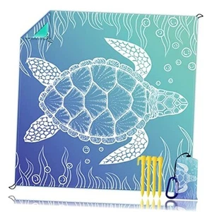 Beach Blanket, Waterproof Sandproof Beach Mat Oversized 79 X 83 Inch for 4-6 - Picture 1 of 7