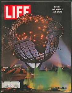 LIFE MAGAZINE May 1 1964 IN COLOR, THE WORLD'S FAIR OPENS 64 Worlds Fair NY - Picture 1 of 2