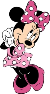 Minnie Mouse Edible Cake Topper - Wafer Paper - 14x7.5cm - Picture 1 of 2