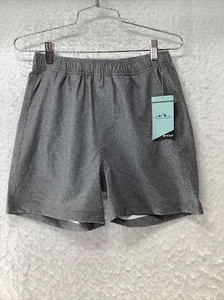 American Outback Shorts Gray Linen Print Youth Medium - Picture 1 of 6