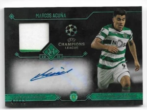 2017-18 Topps Champions League Museum Jersey Auto Card : Marcos Acuna #47/73 - Picture 1 of 2
