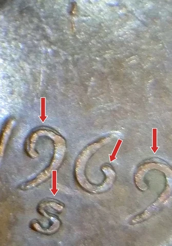 1969 “S” Lincoln Penny Double Die 0bverse DDO-RARE Error Mistakes! Cover